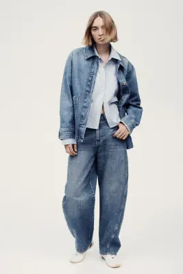 Denim shacket - Bleu denim — photo 2