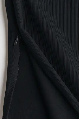 Cooling Slim Fit Ribbed midi skirt - Noir — photo 5