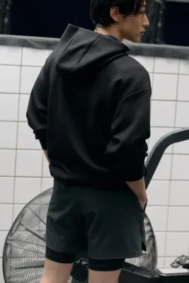 Short de sport superposé DryMove™ - Gris foncé — photo 2