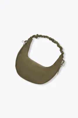 Sac demi-lune en toile Femme — photo 3