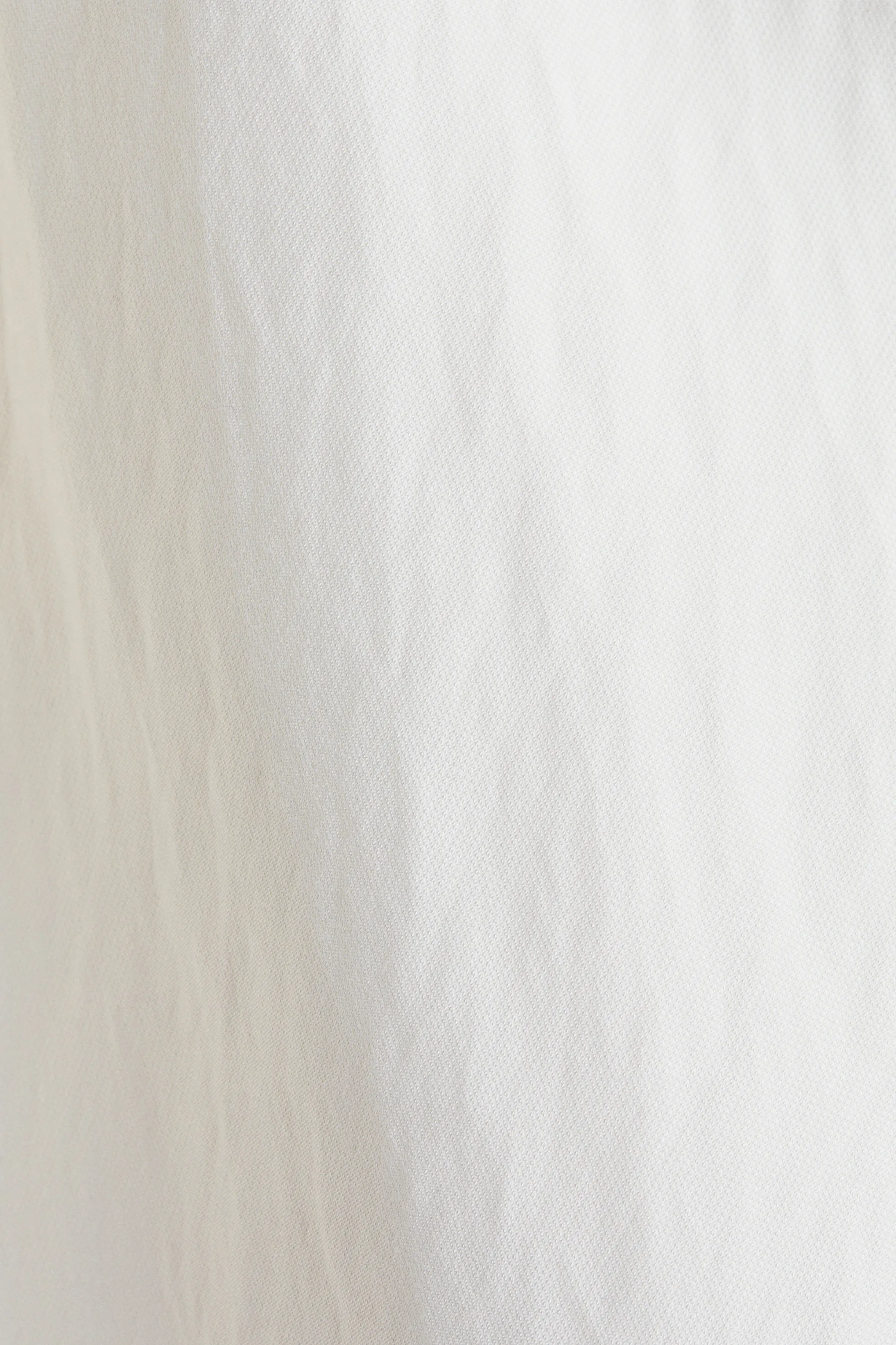 Robe à encolure carrée en twill - Crème