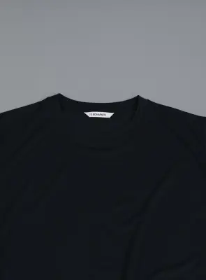 Sleeveless T-Shirt in Navy Blue Eucalyptus & Cotton — photo 2