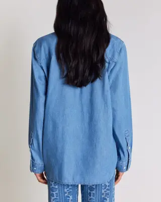 Chemise Anny bleu chambray — photo 5