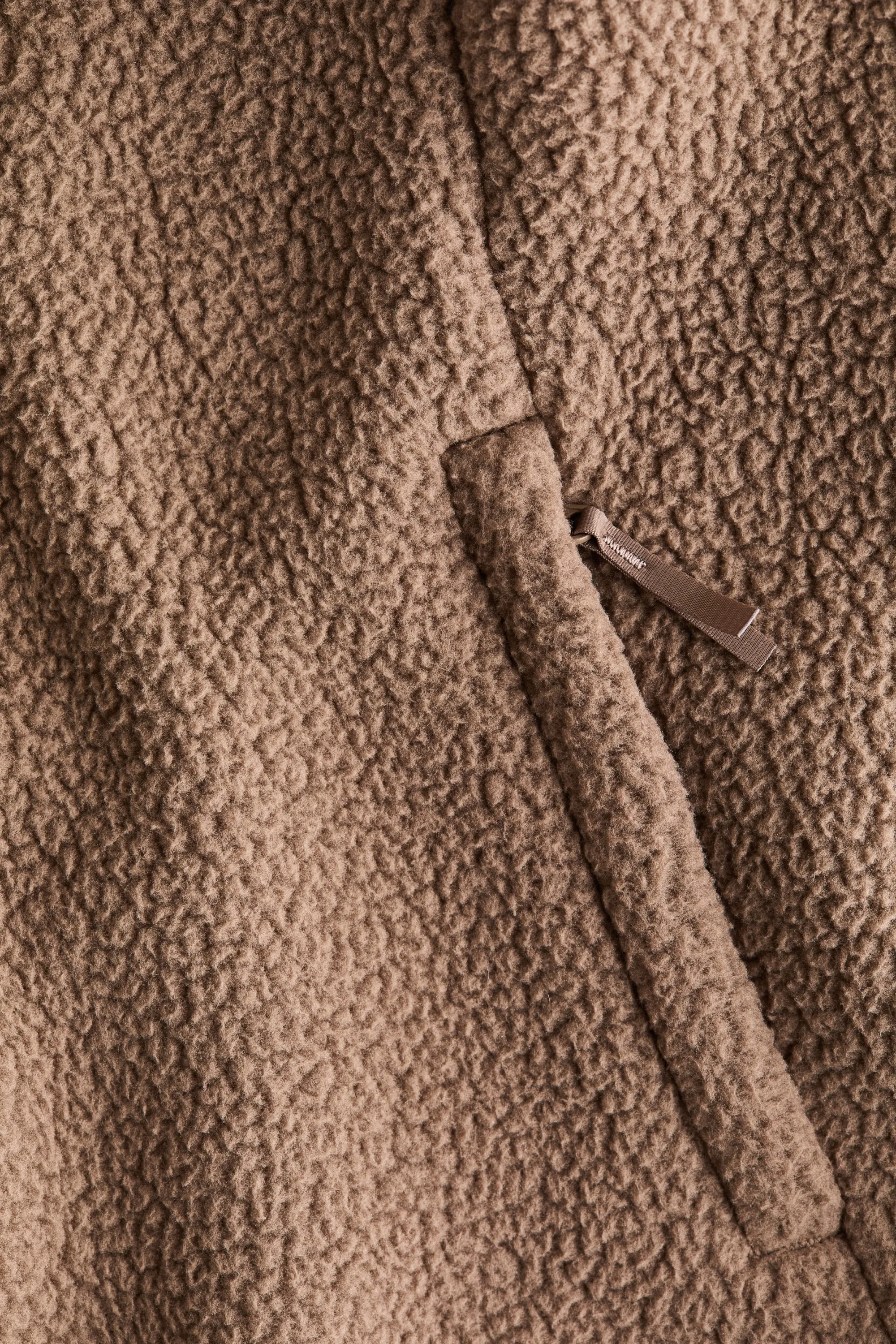 Veste de sport en tissu Teddy bear - Beige sable doux