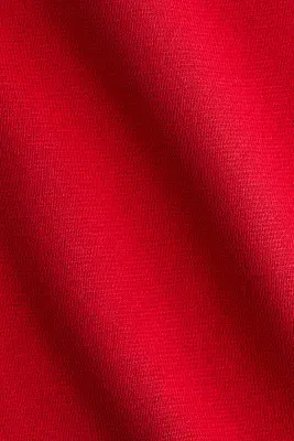 Robe midi à effet drapé - Rouge vif — photo 3
