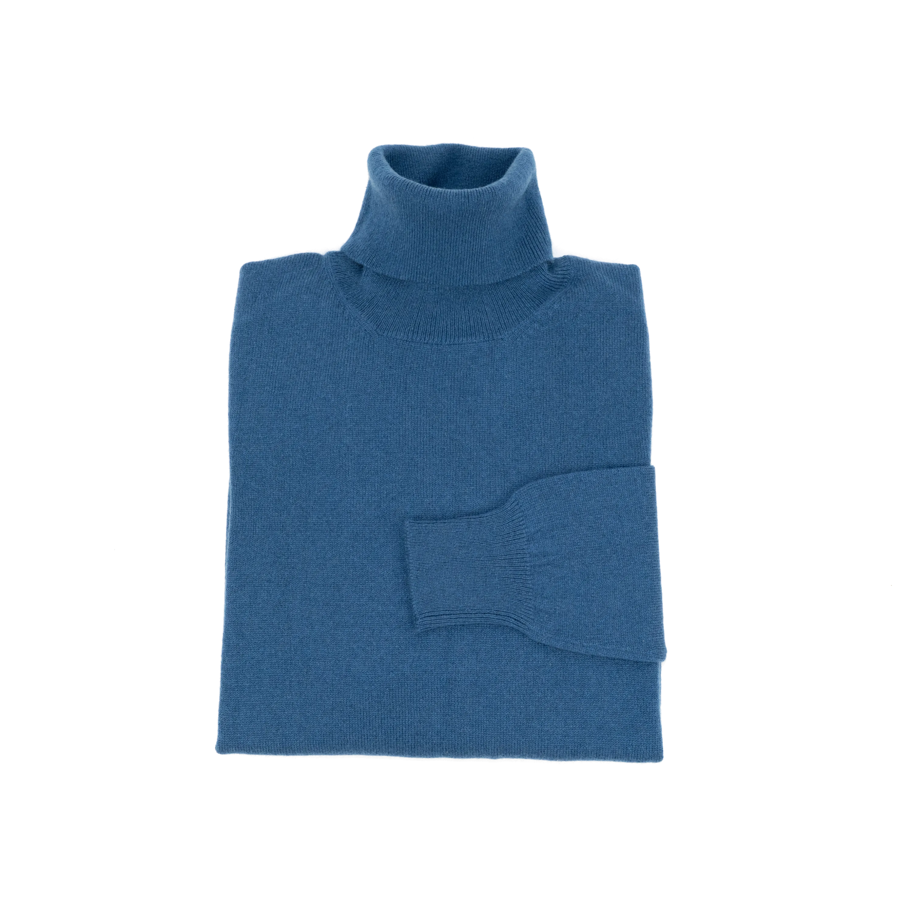 Col roulé homme - bleu denim