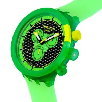 Montre Swatch Big Bold SB02G100 - GLOWINGLY GREEN — photo 3