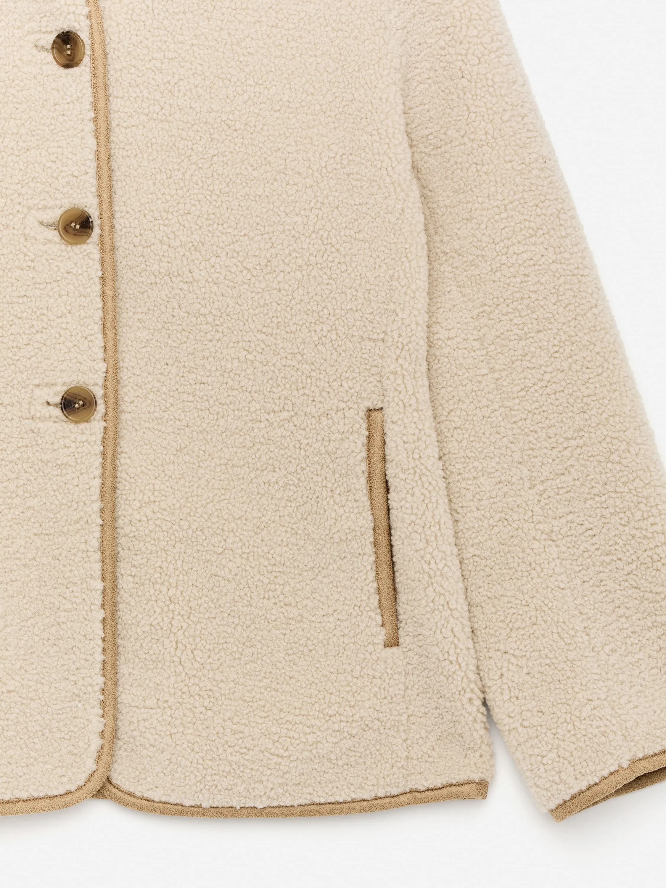 Veste en peluche - Beige