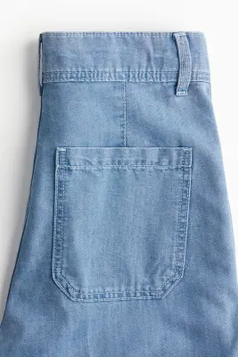 Wide High Jeans - Bleu denim clair — photo 2