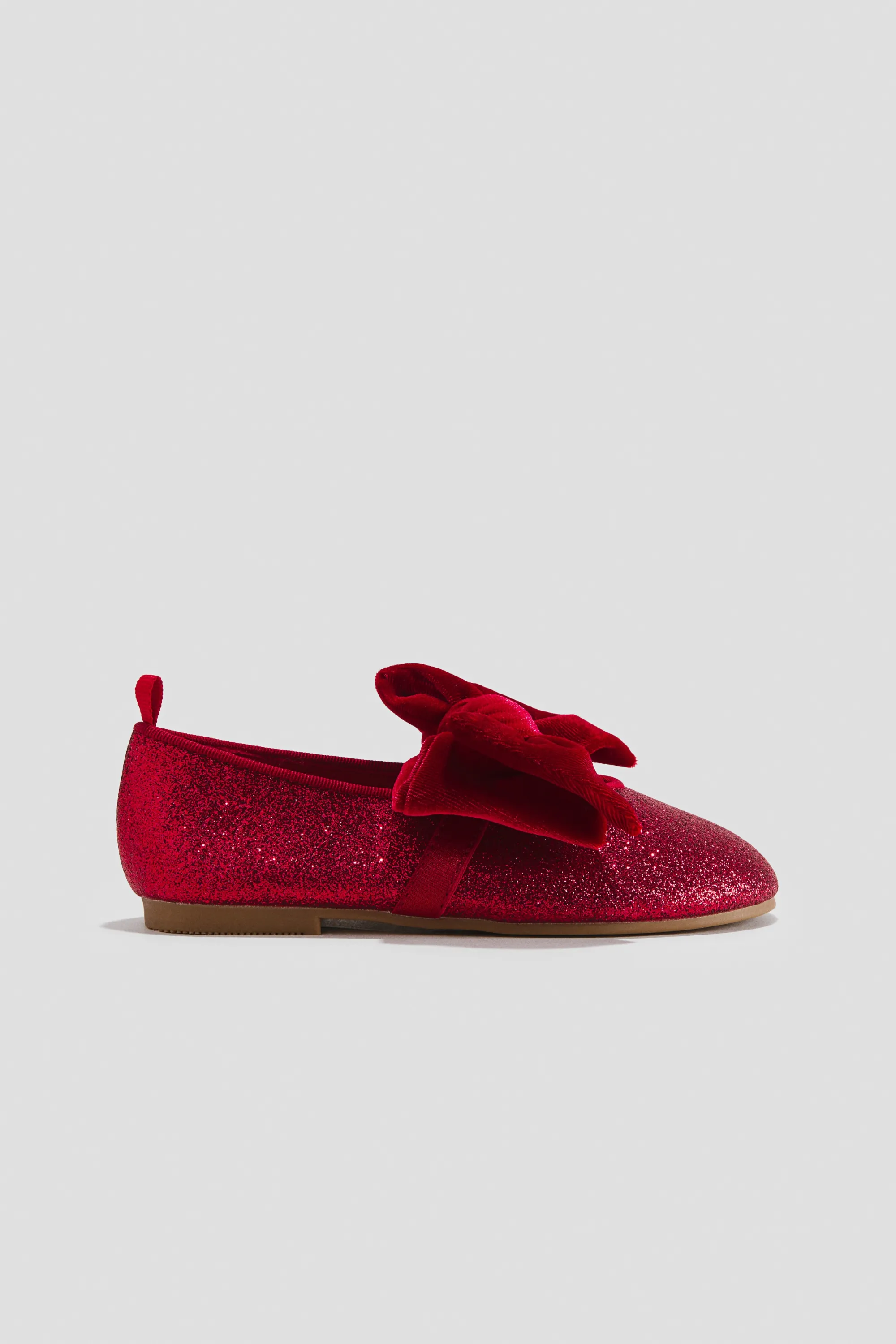 Ballerines avec nœud - Rouge