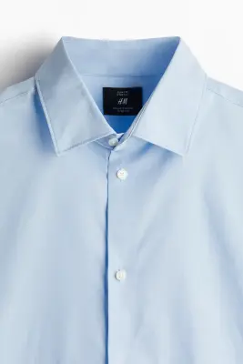 Chemise stretch Slim Fit - Bleu clair — photo 5
