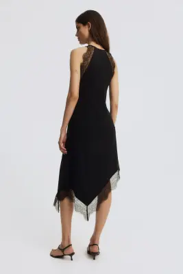 MAMA Robe avec dentelle - Noir — photo 1