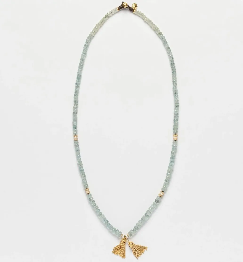 Nouveau ! BOHEMIAN RHAPSODIE PARIS Collier Andromeda Aigue Marine