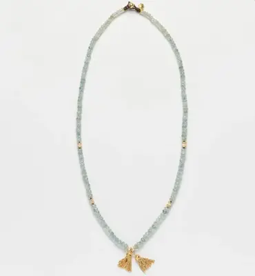 Nouveau ! BOHEMIAN RHAPSODIE PARIS Collier Andromeda Aigue Marine — photo 1
