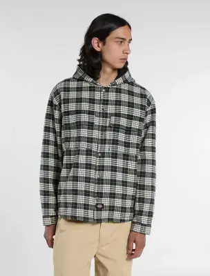 Veste/Chemise à capuche Dickies en flanelle Laughlin – noir — photo 1