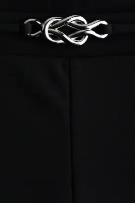 Pantalon bootcut en jersey romanite - Noir — photo 4