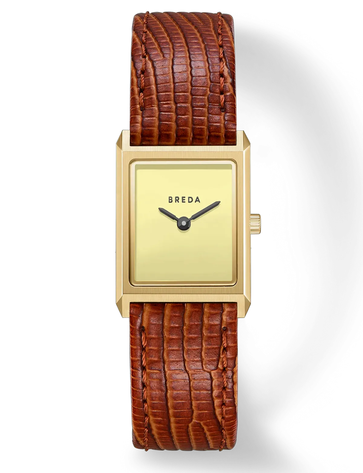 BREDA VIRGIL LIZARD GOLD BROWN CREAM