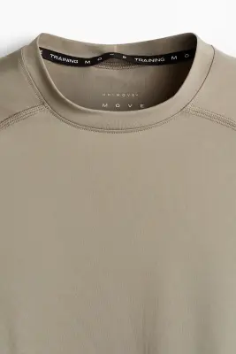 T-shirt de sport Compression Fit DryMove™ - Beige — photo 5