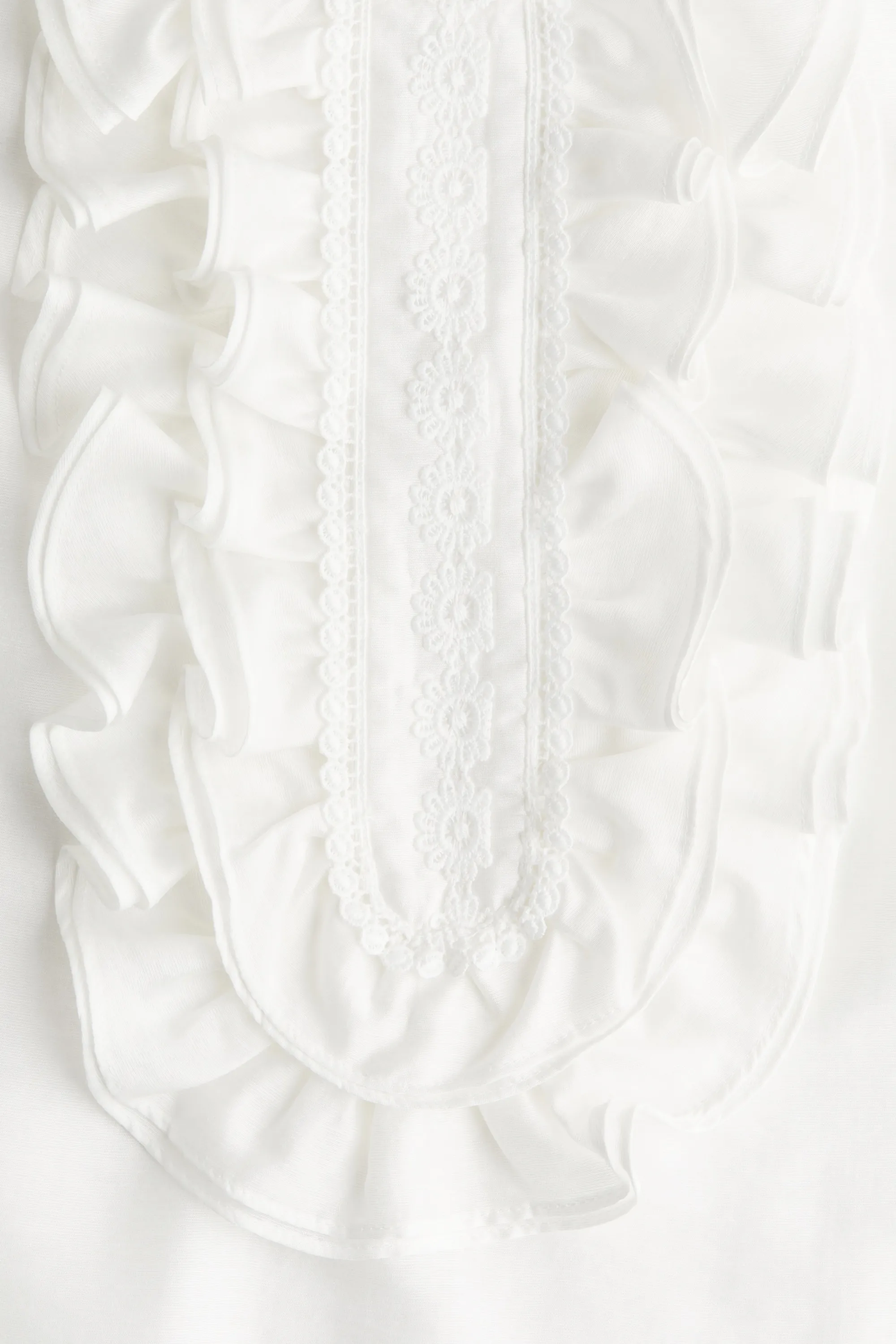 Blouse ruchée - Blanc