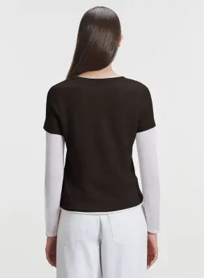 T-shirt en cachemire — photo 2