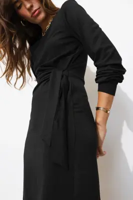 Robe courte à noeud Femme — photo 5