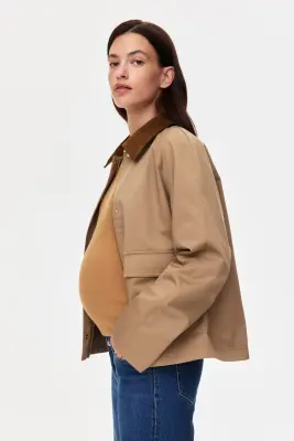MAMA Veste de portage Before & After en twill - Beige — photo 3