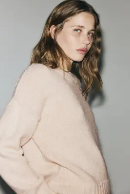 Pull oversize - Beige clair — photo 2