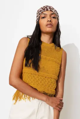 Pull-débardeur ajouré Femme — photo 2