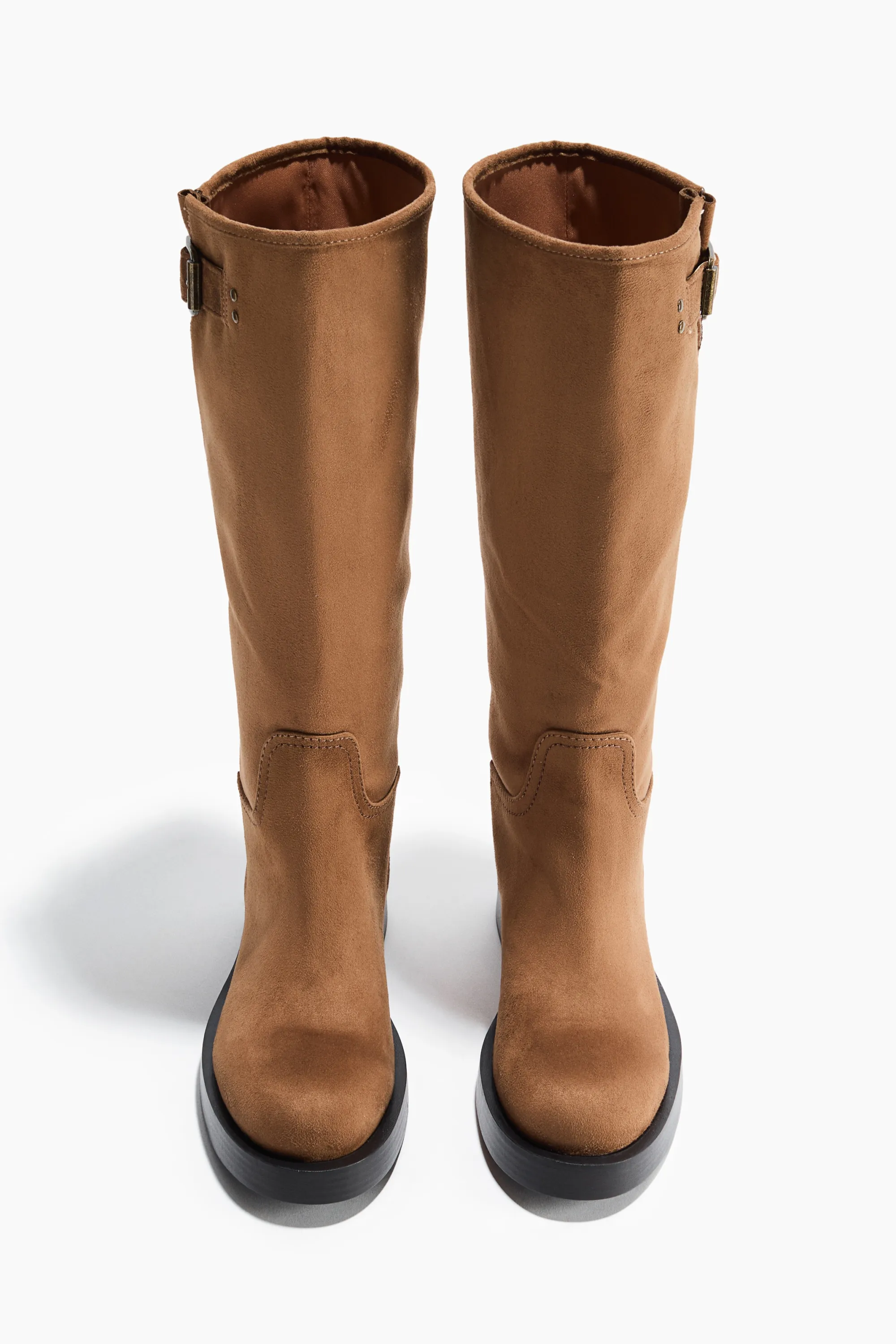 Bottes de hauteur genou - Beige foncé