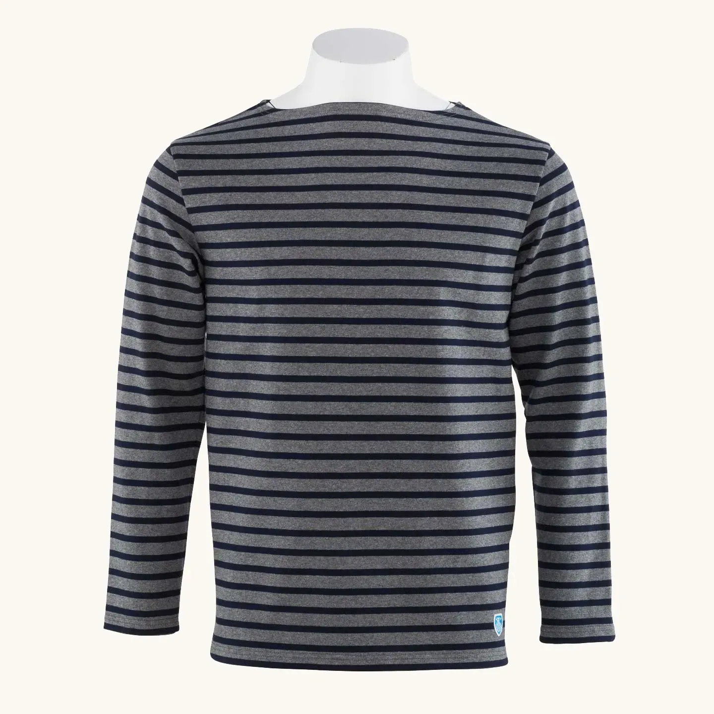Marinière Gris Mélangé / Marine, mixte