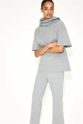 T-shirt oversize - Gris chiné — photo 1