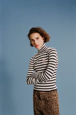 Pull Anouk rayures marine et écru Balzac Paris x Pyrenex — photo 3
