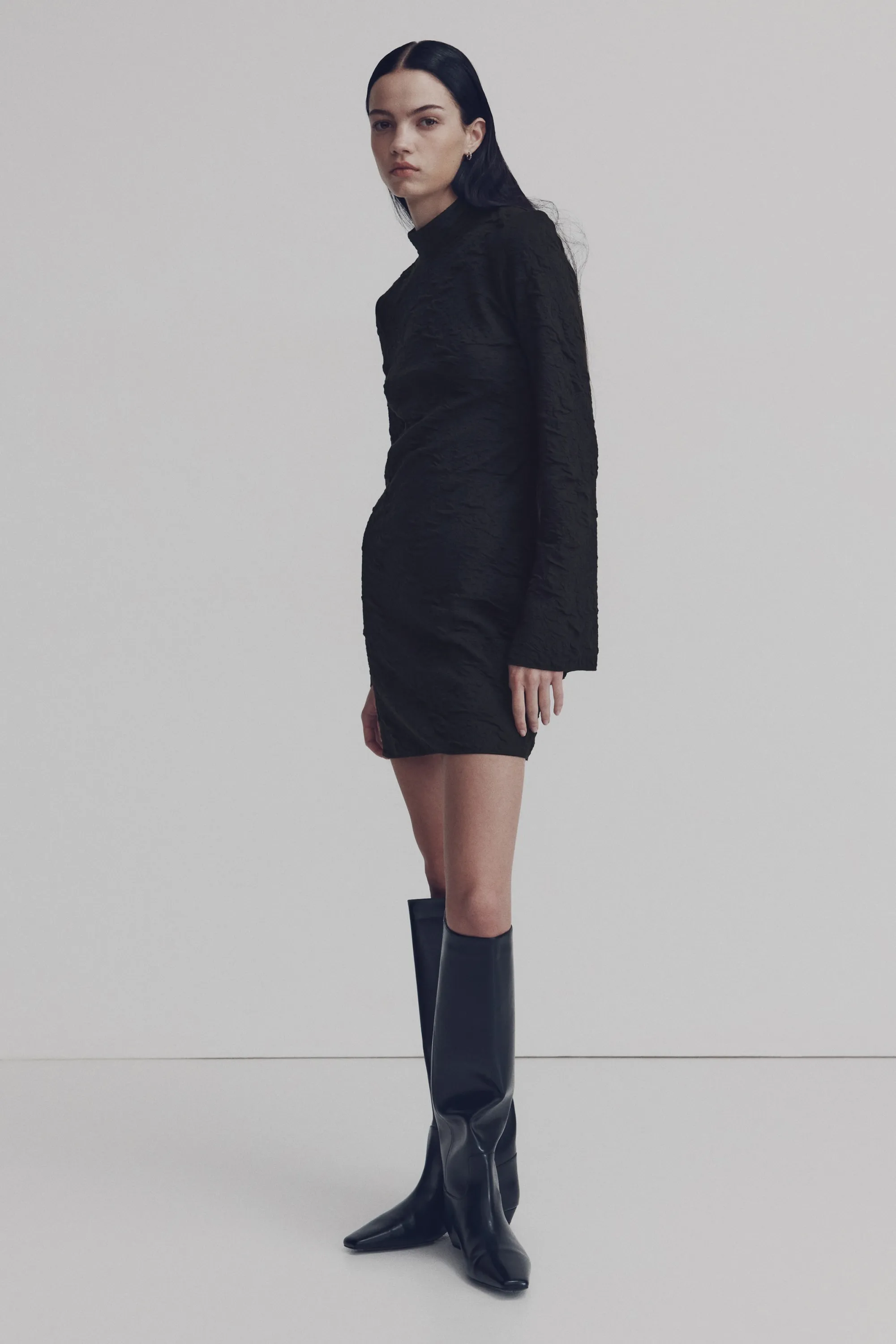 Robe à dos ouvert - Noir