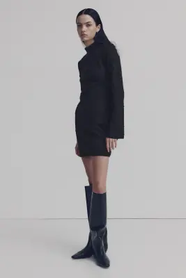 Robe à dos ouvert - Noir — photo 1