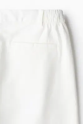 Pantalon chic Relaxed Fit en lin mélangé - Blanc — photo 1