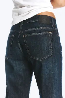 Jean droit standard taille basse Sonic - Bounty Blue - Bleu foncé — photo 2