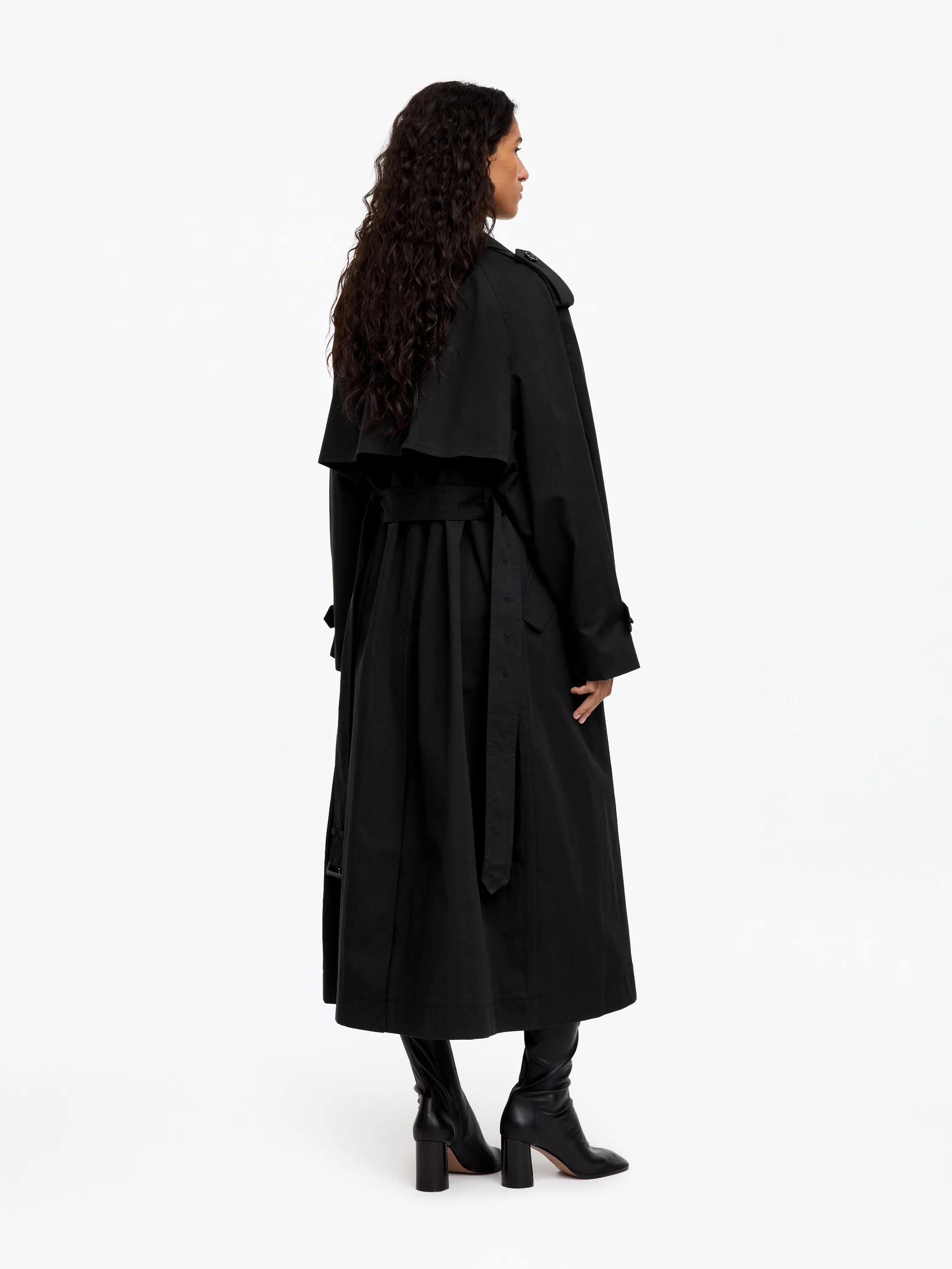 Trench-coat oversize - Noir