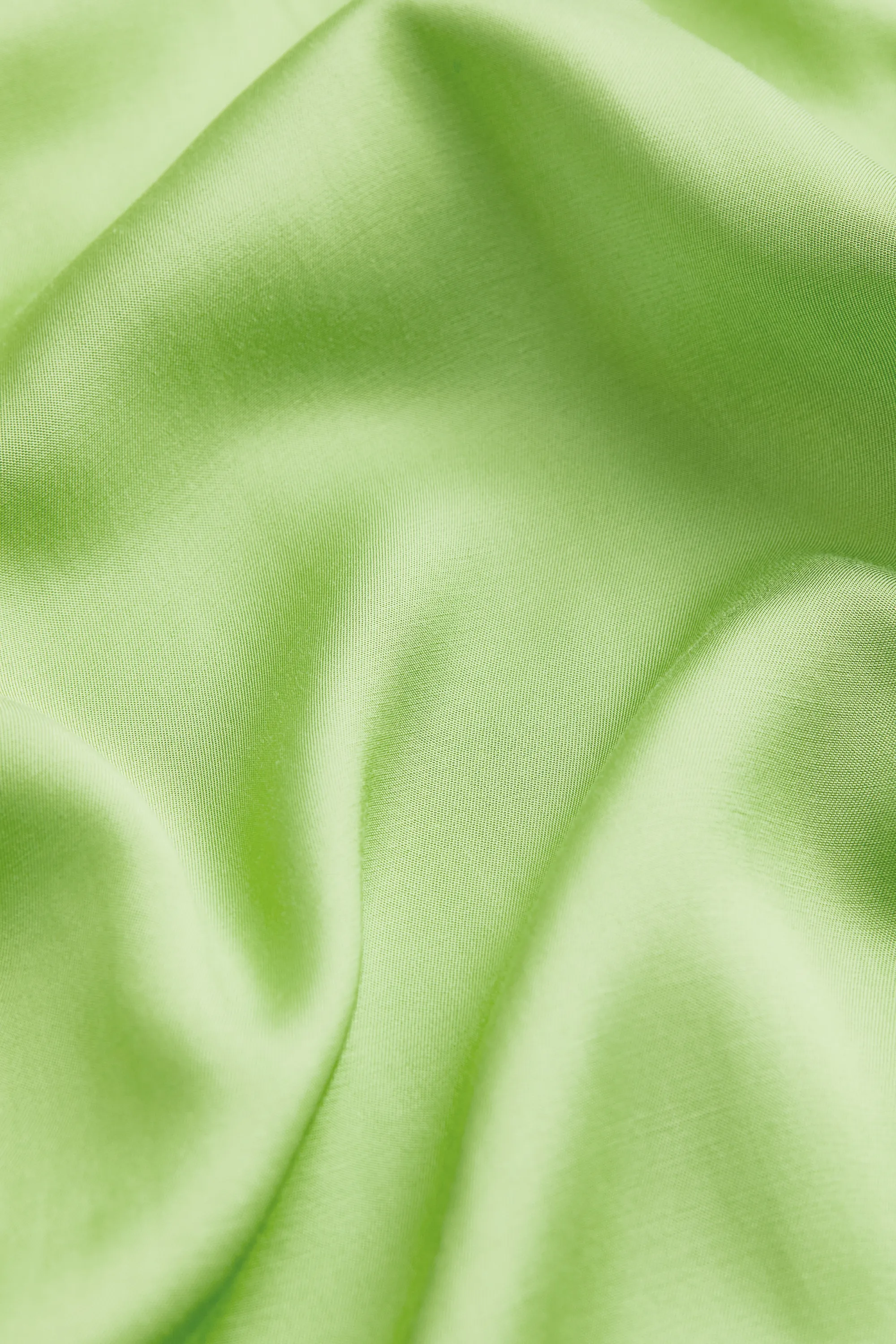 Robe découpée avec encolure en V - Vert lime
