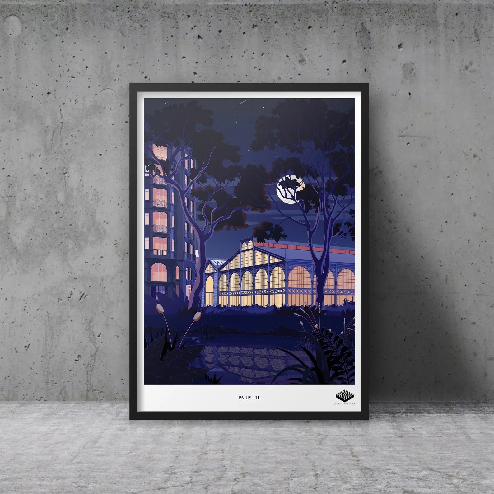 Affiche A3 - Paris III - Carreau du Temple – Around The Block