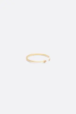 BAGUE ALICE - Or blanc 18 carats — photo 3