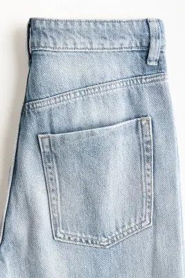 Wide High Jeans - Bleu denim clair — photo 5
