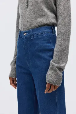 Straight High Jeans - Bleu denim — photo 4