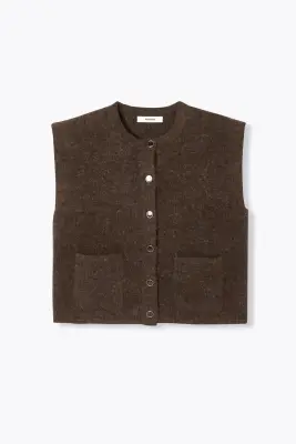 Cardigan sans manches Femme