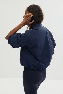 Veste coupe-vent déperlante - Bleu marine — photo 3