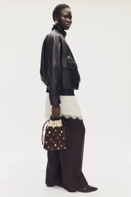 Sac seau crossbody - Marron foncé — photo 2