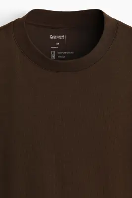 T-shirt Cooling Relaxed Fit - Marron foncé — photo 2