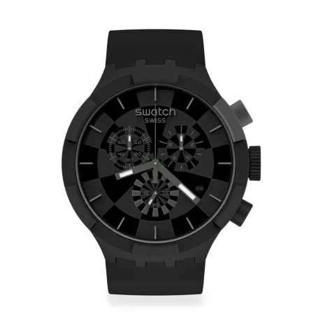 Montre Homme Swatch Big Bold Chrono SB02B400 - CHECKPOINT BLACK