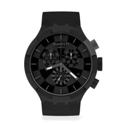 Montre Homme Swatch Big Bold Chrono SB02B400 - CHECKPOINT BLACK — photo 1