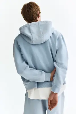 Veste à capuche zippée Loose Fit - Bleu clair/All Sports Club — photo 3