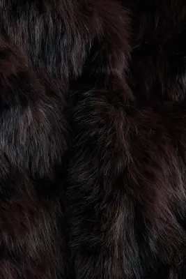 Veste duveteuse avec col entonnoir - Marron — photo 5